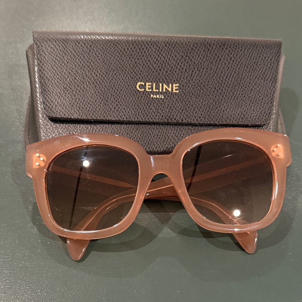 Celine 3 dot Sunglasses - Nude / Opaline Pink - gradient brown lens